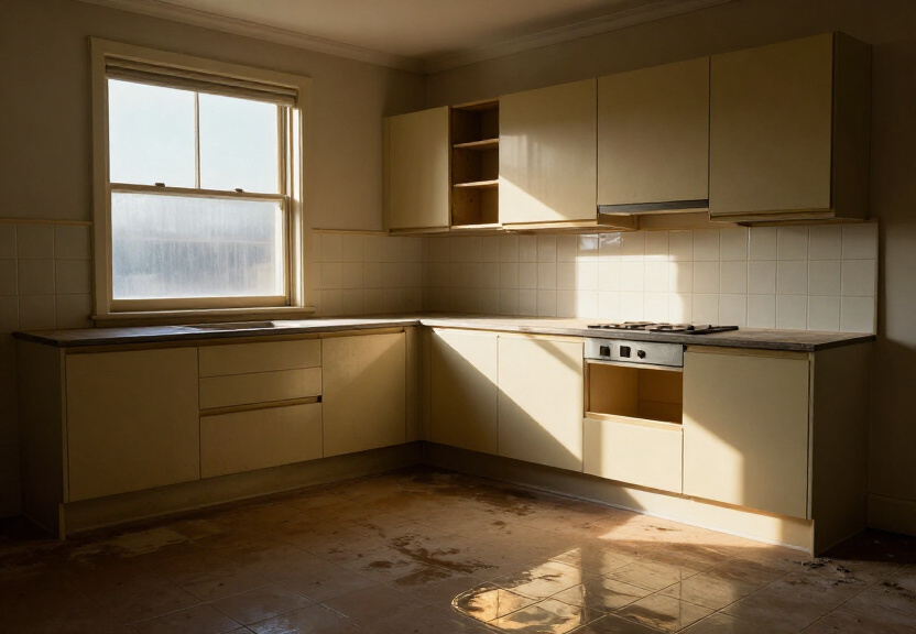 Dry basement in Belfield after professional restoration